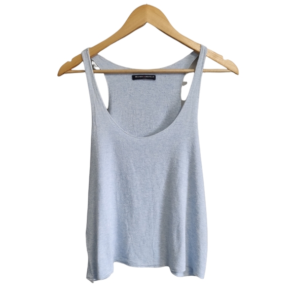 Brandy Melville Lightweight Cropped Tank Top Blue Size Small